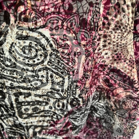 Reitmans Button Down Aztec Print Blouse, Size XL - Picture 3 of 5